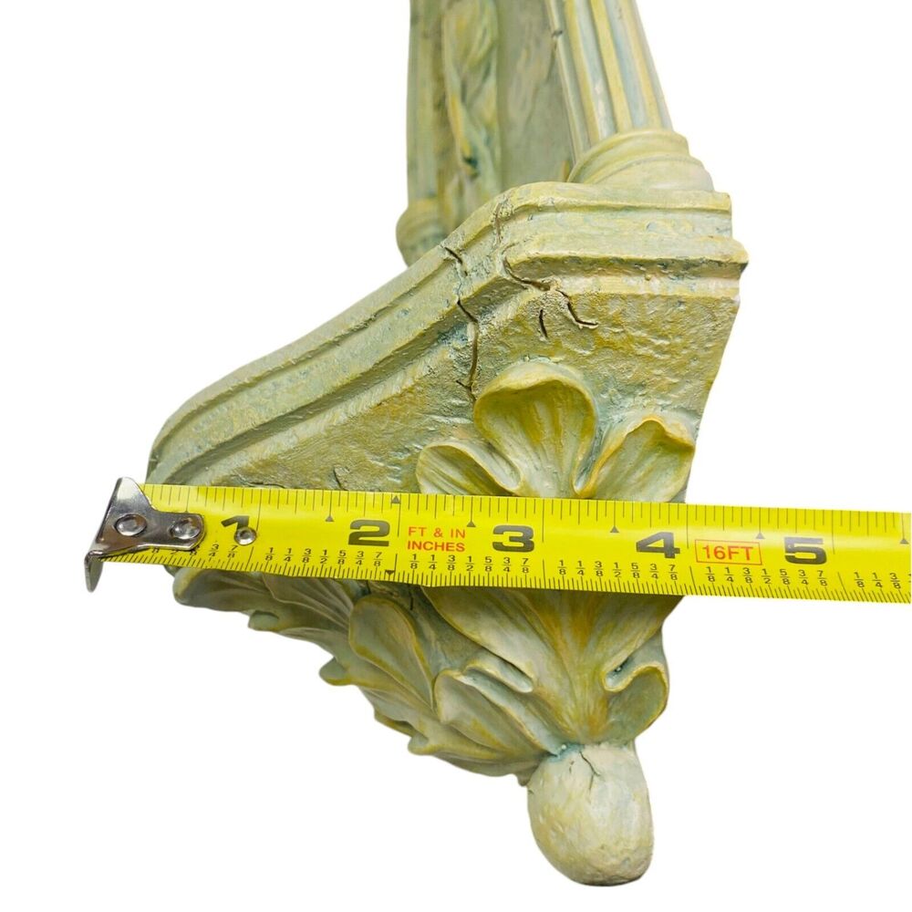 Art Nouveau Wall Plaque Angel Candle Holder Resin Plaster Serenity Decoration - Picture 14 of 14